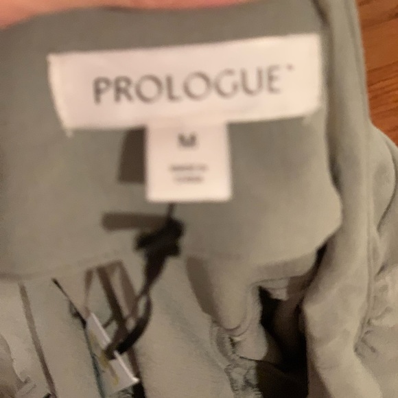 Prologue sage nwt midi dress w puff sleeves - Picture 7 of 7